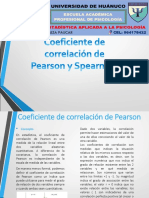 Coeficiente de Correlación de Pearson y Sperman