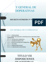 Ley General de Cooperativas PP