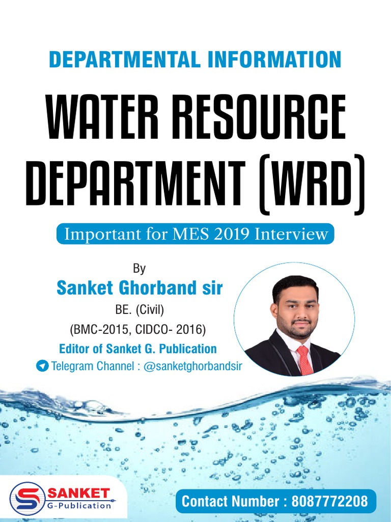 Departmental Information Water Resource Department (WRD) PDF