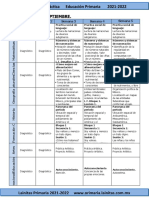 Septiembre - 4to Grado Dosificación (2021-2022)