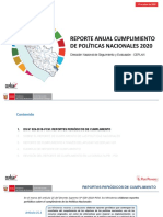 Ceplan. PPT Reporte Anual de Cumplimiento de Politicas Nacionales 2020