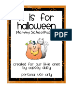 Mommy School Week 6 Halloween Theme