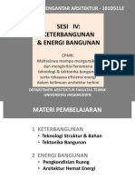 4 MK PENGANTAR ARS - Keterbangunan & Energi Bang