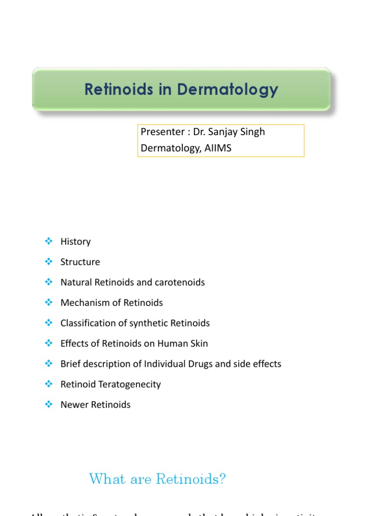 Retinoids: Classification and Benefits | PDF | Wound Healing | Vitamin A