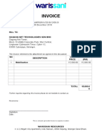 INVOICE - Mobilization 1