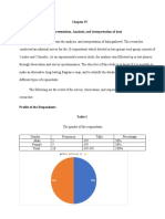 Data Presentation, Analysis, and Interpretation of Data: Male Female