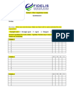 Sample Questionnaire Format