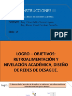 s4 - PPT - Retroalimentación y Nivelación Académica, Diseño de Redes de Desague.