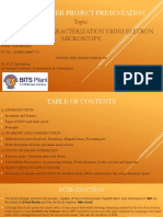 Mid-Semester Project Presentation: Topic: Material Characterization Using Eletron Micros