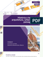 U2S1 - AVA Slide WebAula - História e Teoria Da Arquitetura, Urbanismo e Paisagismo II