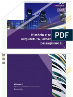 U1S2 - AVA Slide WebAula - História e Teoria Da Arquitetura, Urbanismo e Paisagismo II