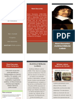 Trifolio de Rene Descartes y Wilhelm Leibniz