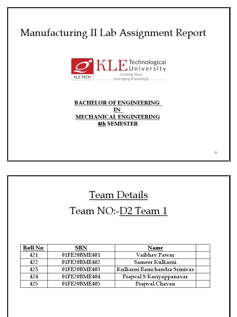 Manufacturing Lab Report: Jig Design | PDF | Engineering