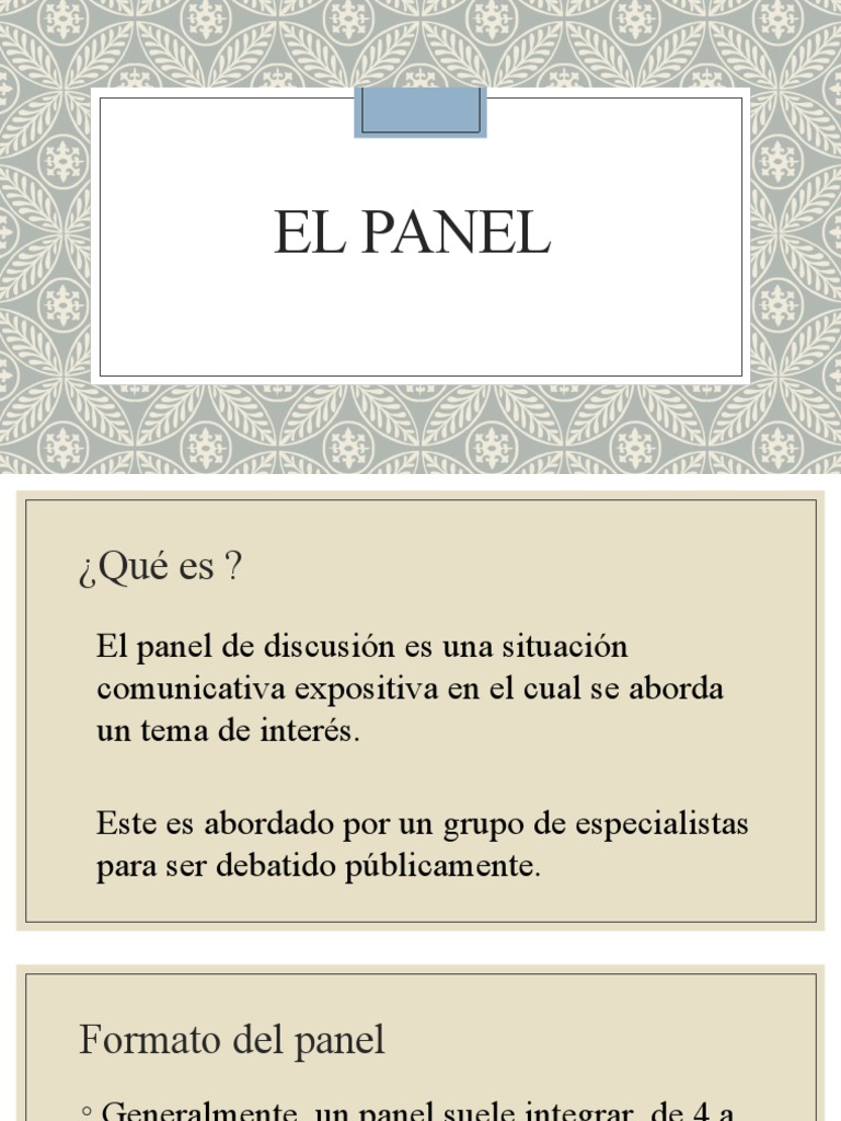 Definición y Estructura del Panel | PDF
