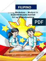 Fil8 - Q1 - Mod3-Karunungang Bayan-Uri NG Paghahambing - PDF - 14pages
