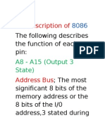 explain 8086 pin digram