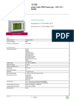 Product Data Sheet: Power Meter Pm9 Powerlogic - 230 V Ac - Rs485