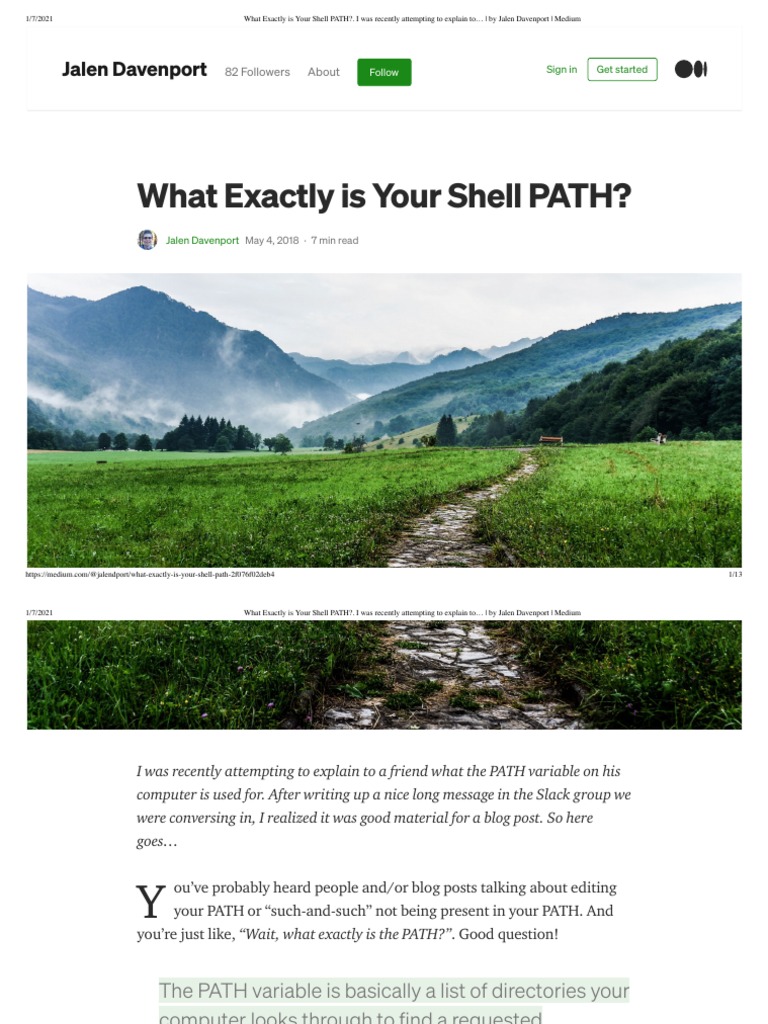 What Exactly Is Your Shell PATH I Was Recently Attempting To Explain