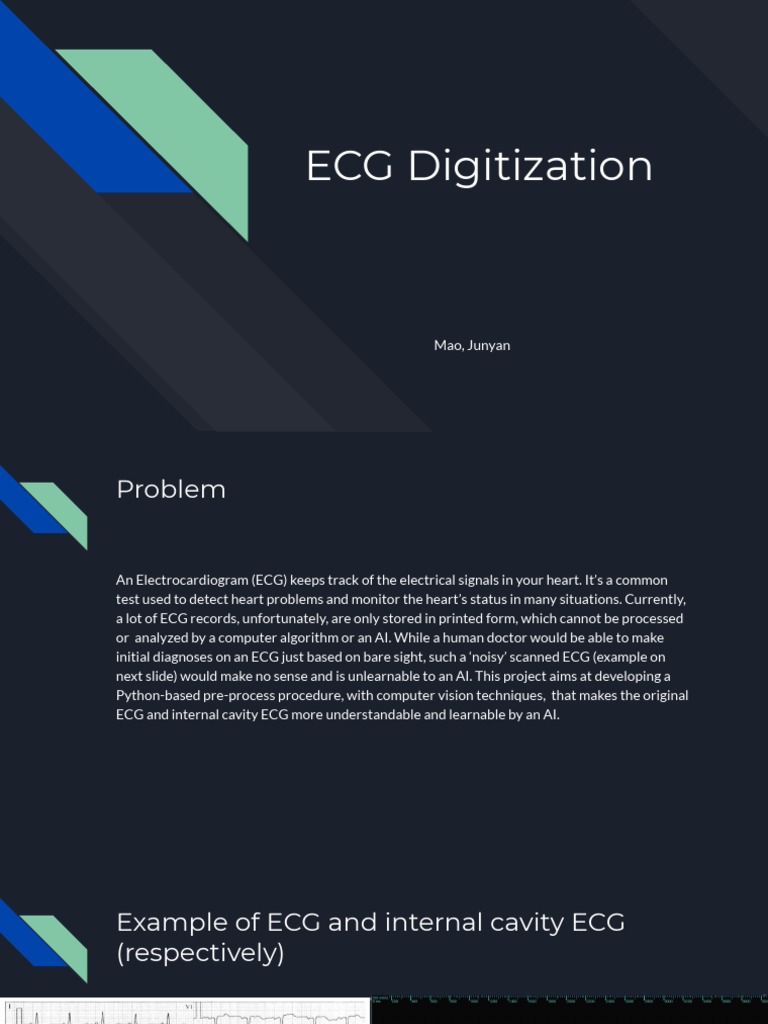 Ecg Digitization Pdf Electrocardiography Computer Vision
