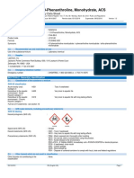 1,10-Phenanthroline, Monohydrate, ACS: Safety Data Sheet