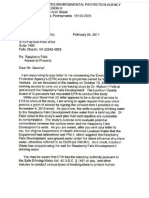 EPA 02-24-2011 LTR To M Banzhaf - Obtaining Judicial Approval To Enter Land