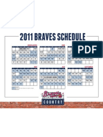 Braves 2011 Schedule