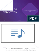 Modals of Deduction: Must/Could/Might/May/ Can'T