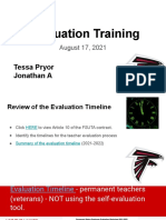 Bilaterial Evaluation Training 1 - 2021 22
