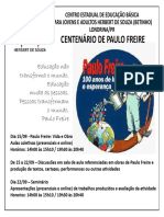 Centenário Paulo Freire no CEEBJA Betinho