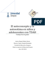 El Autoconcepto y La Autoestima en Niños y Adolescentes Con TDAH