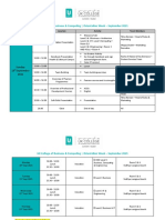 Orientation and Induction Schedule Sept 2021