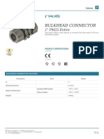 Bulkhead Connector: 1" PM25 Entire