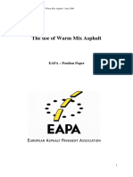 The Use of Warm Mix Asphalt: EAPA - Position Paper