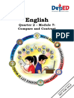 English: Quarter 2 - Module 7: Compare and Contrast