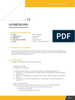 Activity - T2 Homework: I. Important Information