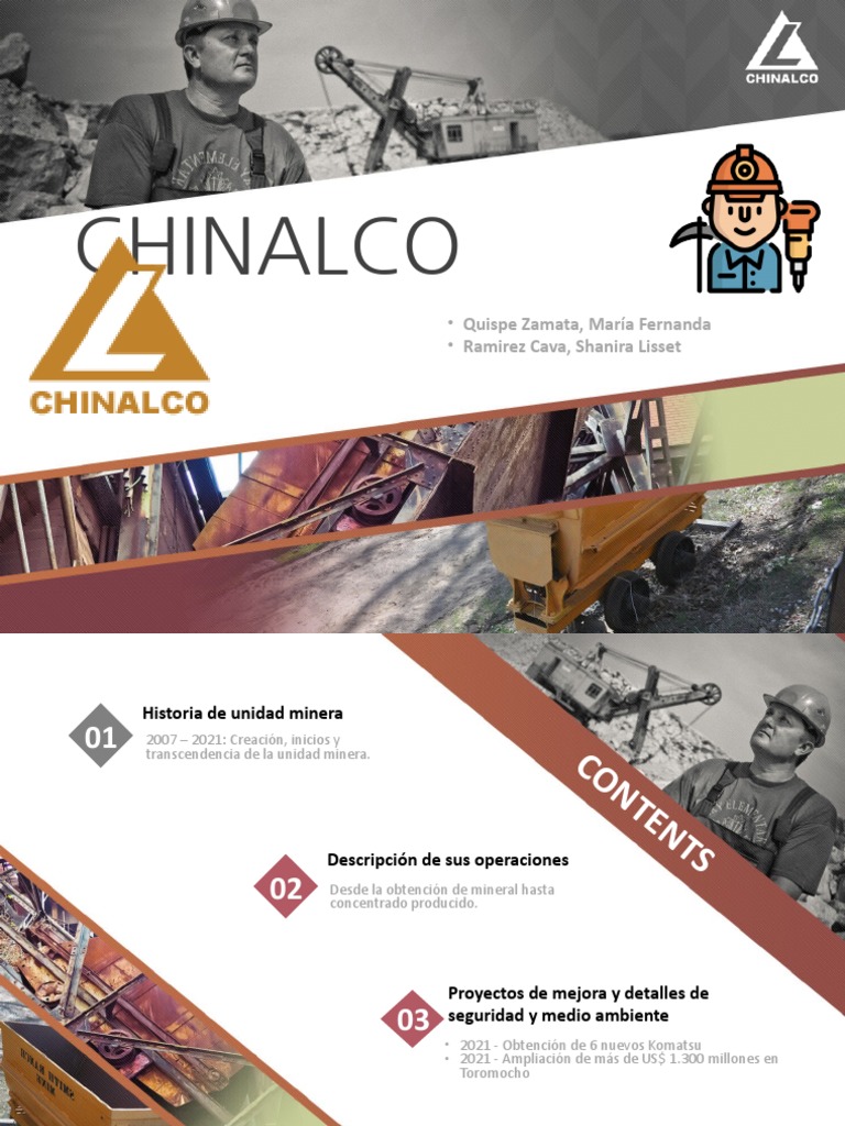 Chinalco - Exposicion | PDF | Minería | Sector secundario de la economía