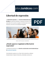 Libertad de Expresion, Derecho Fundamental [Conceptos Juridicos]