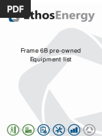 Frame 6B Pre-Owned Equipment List