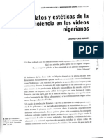 Nollywood. Jaume Peris Blanes. Sueño y Pesadilla de La Modernización Urbana. Relatos y Estéticas de La Violencia en El Video Nigeriano.