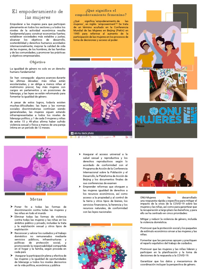 El Empoderamiento de Las Mujeres, Folleto Educativo PDF | PDF ...