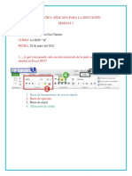 Excel 2010 interfaz y secciones