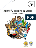 Activity Sheets in Music: Fourth Quarter