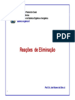 Reações de Eliminação Reações de Eliminação Reações de Eliminação Reações de Eliminação