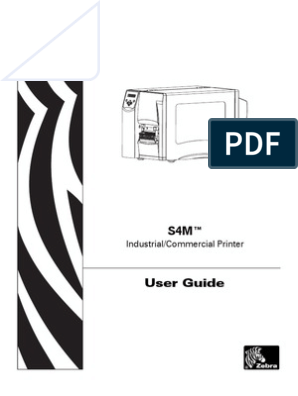 kom sammen telegram Jeg har en engelskundervisning Zebra S4M User Manual | PDF | Printer (Computing) | Computer Network