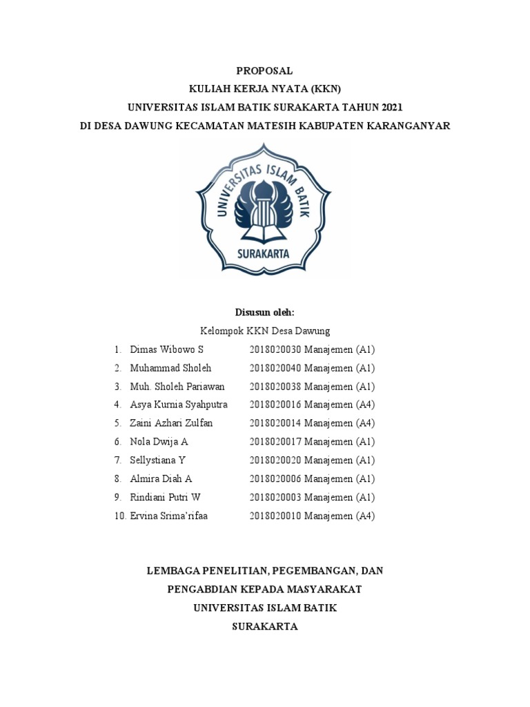 Proposal KKN | PDF