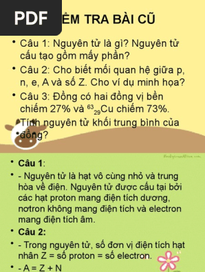Điện tích của nguyên tử trong các trạng thái khác nhau