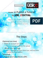 How To Publish A Tutorial On UDK Central