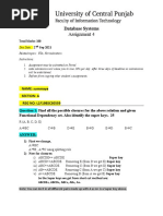 Database Systems: Assignment 4