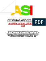 Estatutos Alianza Social Indigena