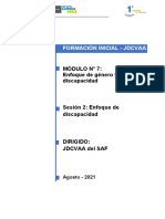 Formación inicial - Enfoque discapacidad